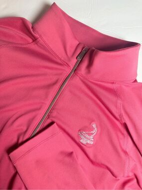 Dunning Golf Women's Quarter Zip Performance Pullover Shirt Large Pinehurst